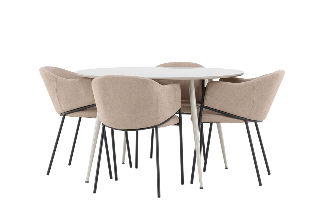 Venture Home Plaza Dining Table with Evelina Dining Chair