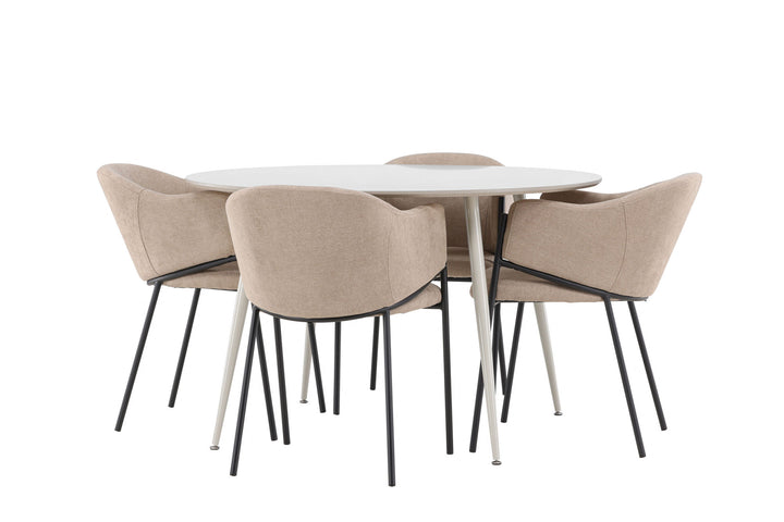 Venture Home Plaza Dining Table with Evelina Dining Chair