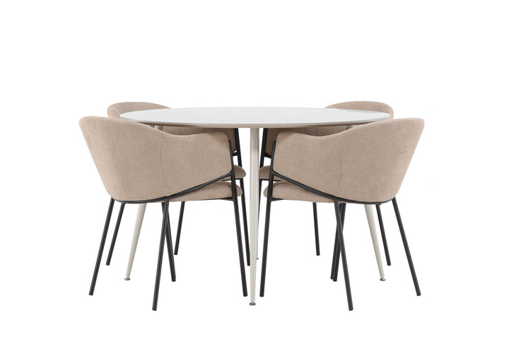Venture Home Plaza Dining Table with Evelina Dining Chair