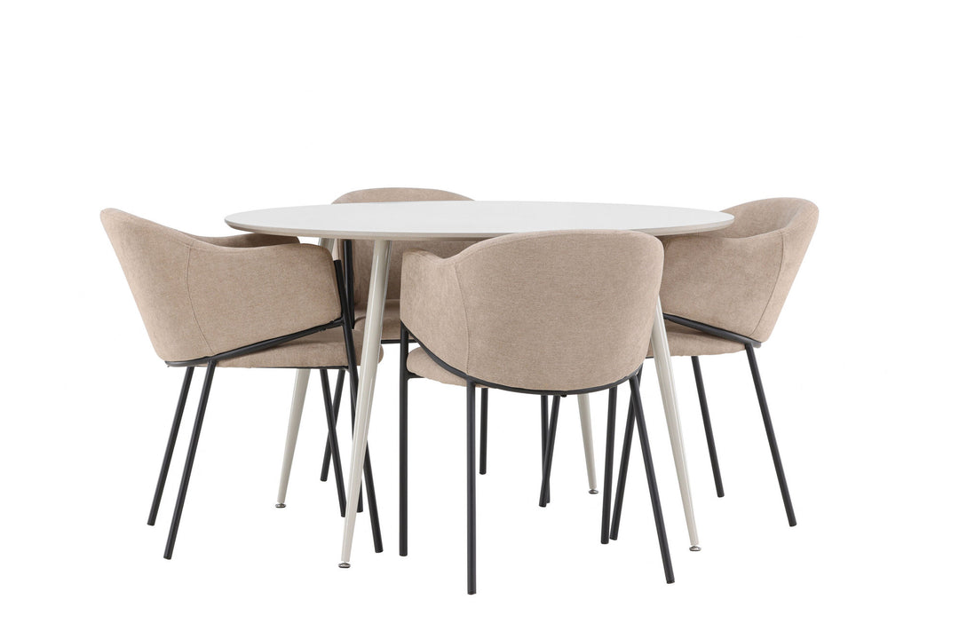 Venture Home Plaza Dining Table with Evelina Dining Chair