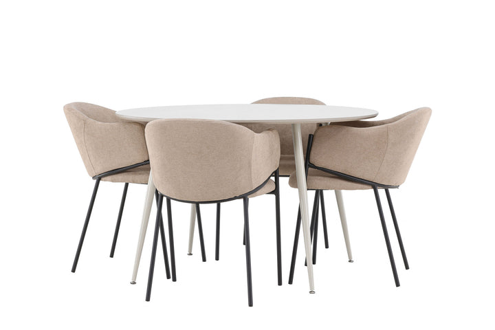 Venture Home Plaza Dining Table with Evelina Dining Chair