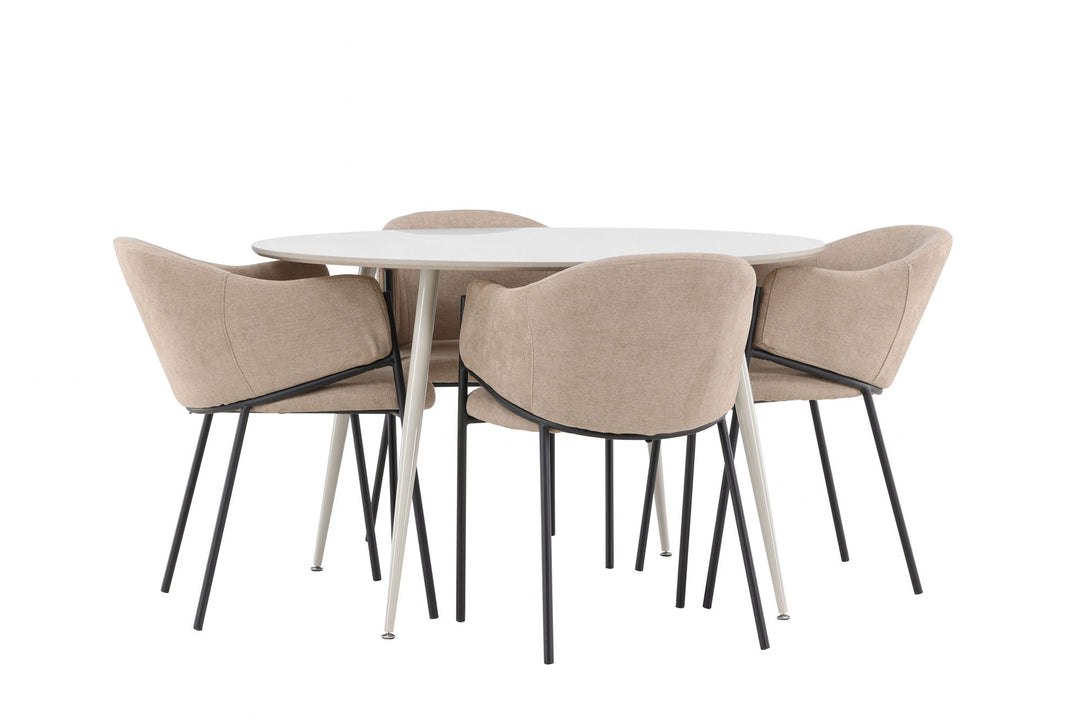 Venture Home Plaza Dining Table with Evelina Dining Chair