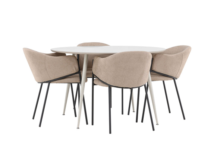 Venture Home Plaza Dining Table with Evelina Dining Chair