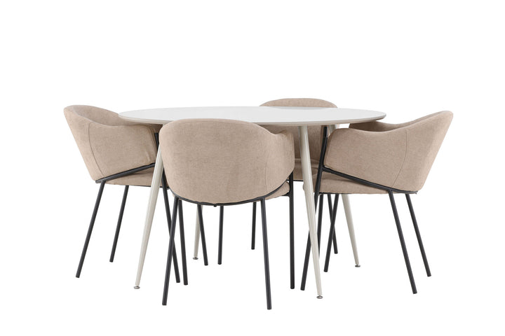 Venture Home Plaza Dining Table with Evelina Dining Chair