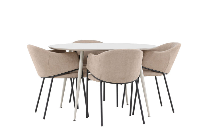 Venture Home Plaza Dining Table with Evelina Dining Chair