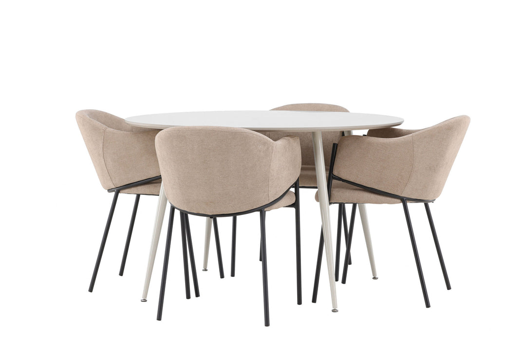 Venture Home Plaza Dining Table with Evelina Dining Chair