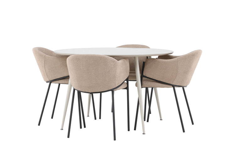 Venture Home Plaza Dining Table with Evelina Dining Chair