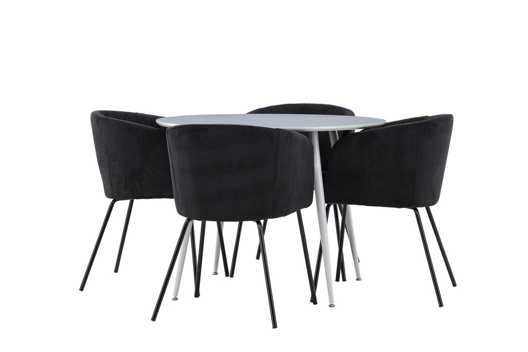Venture Home Plaza Dining Table with Berit Dining Chair