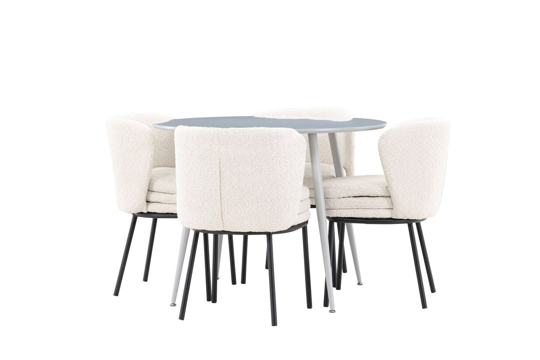 Venture Home Plaza Dining Table with Agnes Dining Chair