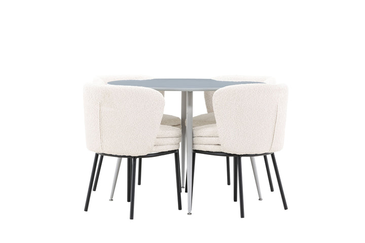 Venture Home Plaza Dining Table with Agnes Dining Chair