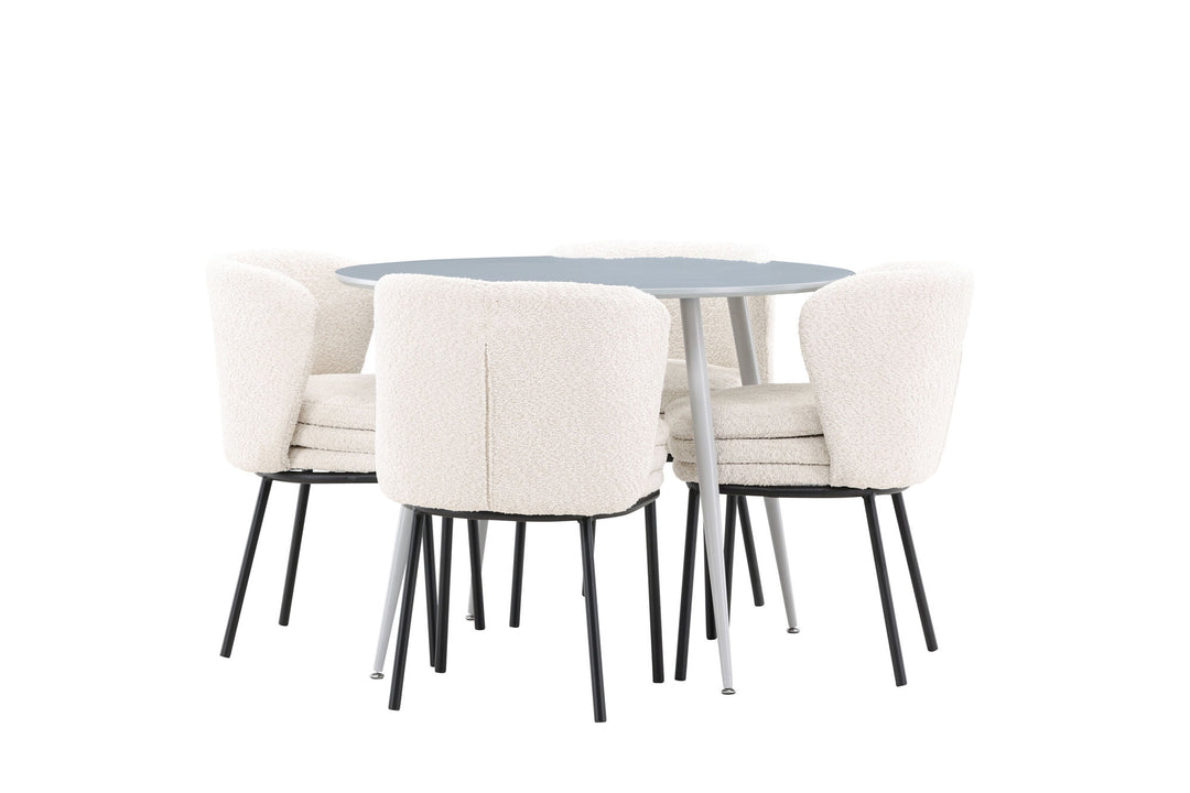 Venture Home Plaza Dining Table with Agnes Dining Chair