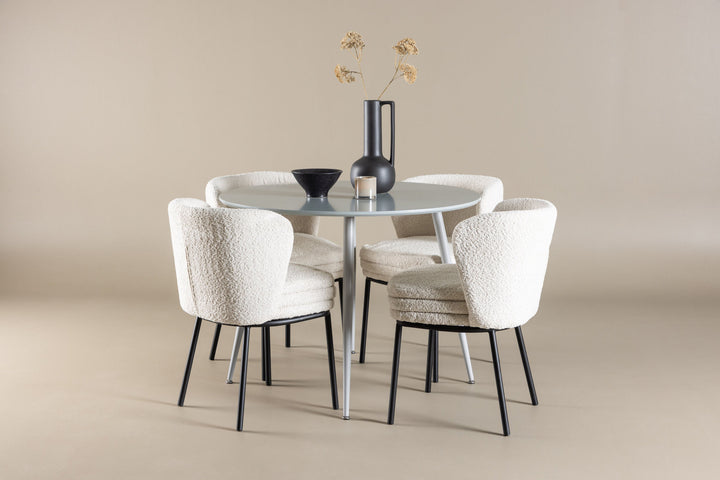 Venture Home Plaza Dining Table with Agnes Dining Chair