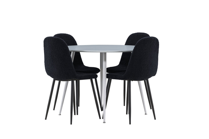 Venture Home Plaza Dining Table with Polar Dining Chair