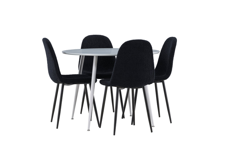 Venture Home Plaza Dining Table with Polar Dining Chair