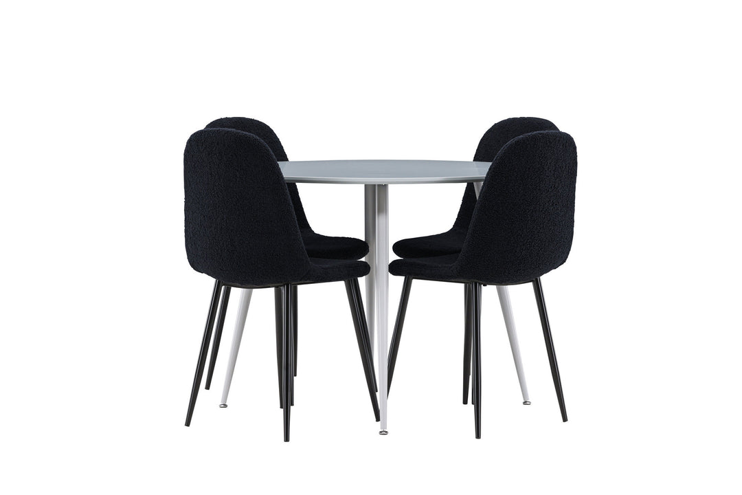 Venture Home Plaza Dining Table with Polar Dining Chair