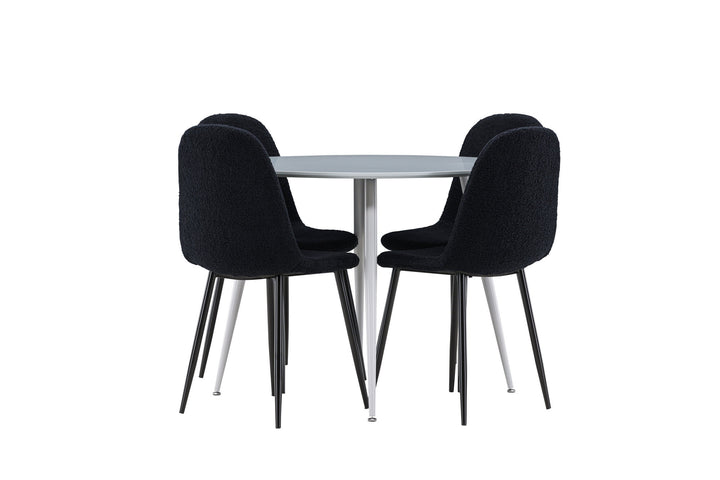 Venture Home Plaza Dining Table with Polar Dining Chair