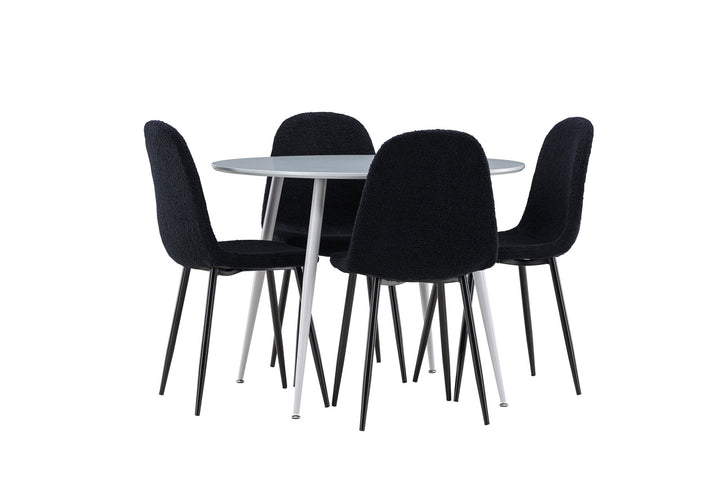 Venture Home Plaza Dining Table with Polar Dining Chair