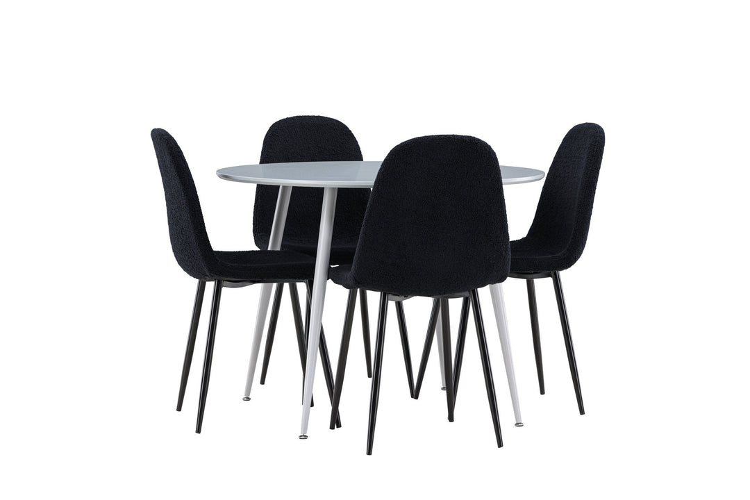 Venture Home Plaza Dining Table with Polar Dining Chair