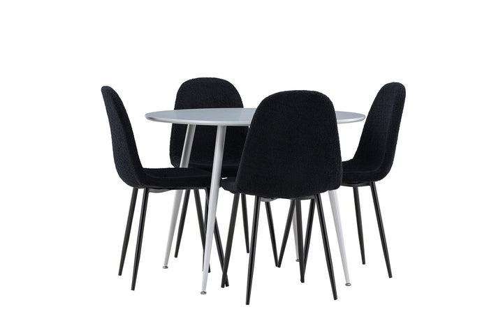 Venture Home Plaza Dining Table with Polar Dining Chair