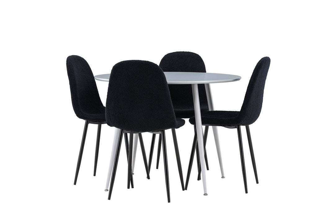 Venture Home Plaza Dining Table with Polar Dining Chair