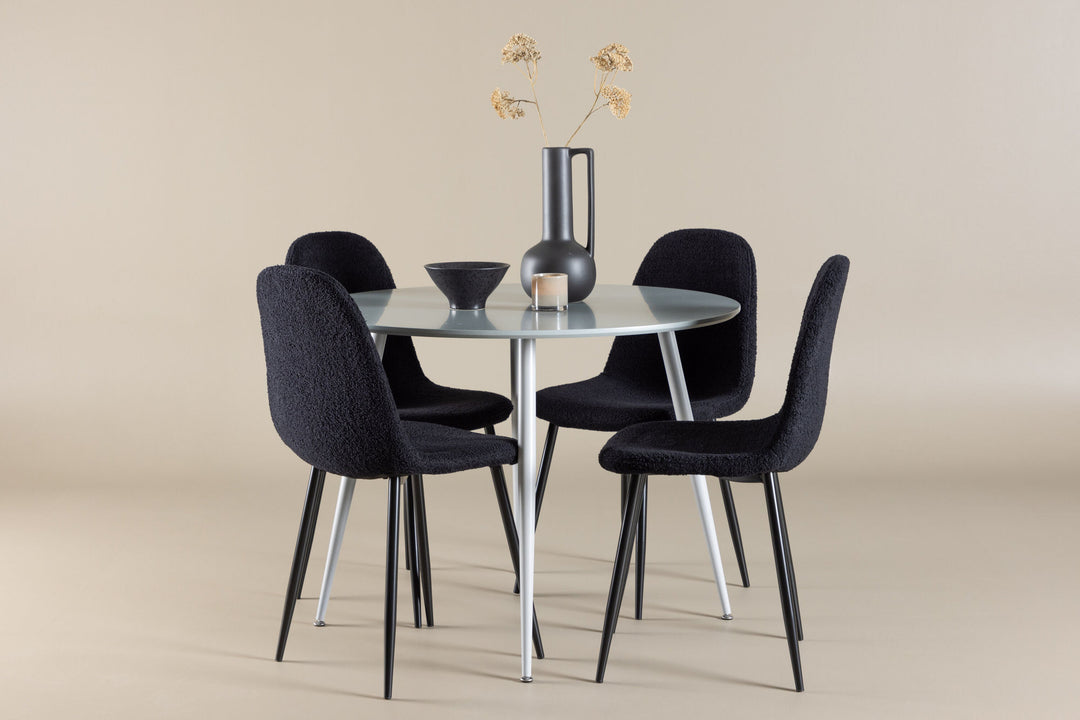 Venture Home Plaza Dining Table with Polar Dining Chair