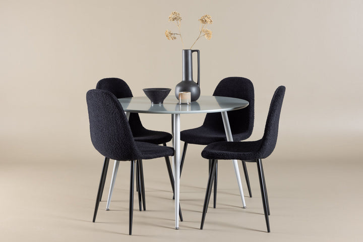 Venture Home Plaza Dining Table with Polar Dining Chair