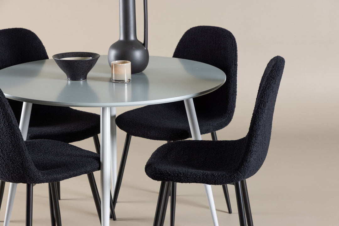 Venture Home Plaza Dining Table with Polar Dining Chair