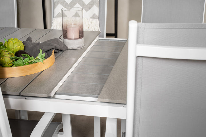 Venture Home Levels Table 160/240 - White/Grey - Copacabana Recliner Chair - White/Grey 6