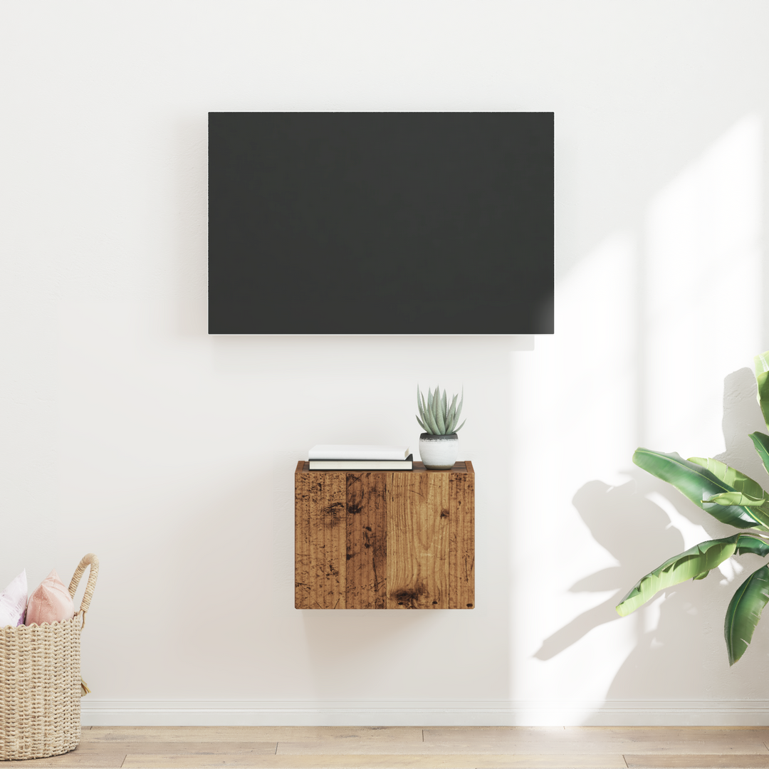 TV vægskab Gammelt træ 39 x 31 x 29,5 cm Konstrueret træ