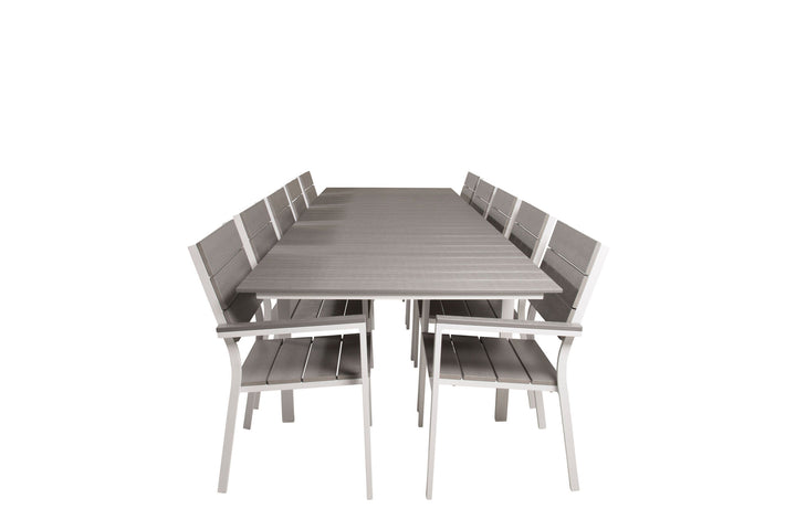 Venture Home Levels Table 229/310 - White/Grey - Levels Chair (stackable) - White Alu / Grey Aintwood 10