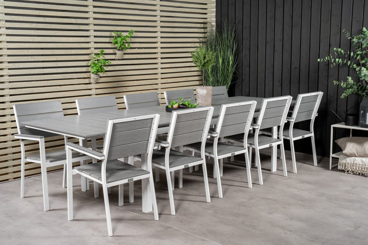 Venture Home Levels Table 229/310 - White/Grey - Levels Chair (stackable) - White Alu / Grey Aintwood 10