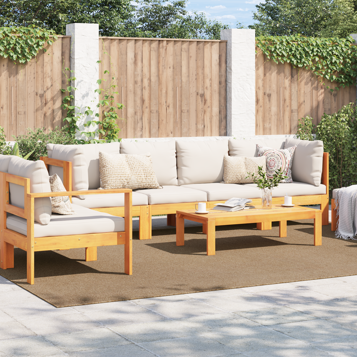 Områdetæpper AGIRA Naturfarvet 280 x 200 cm Polyester