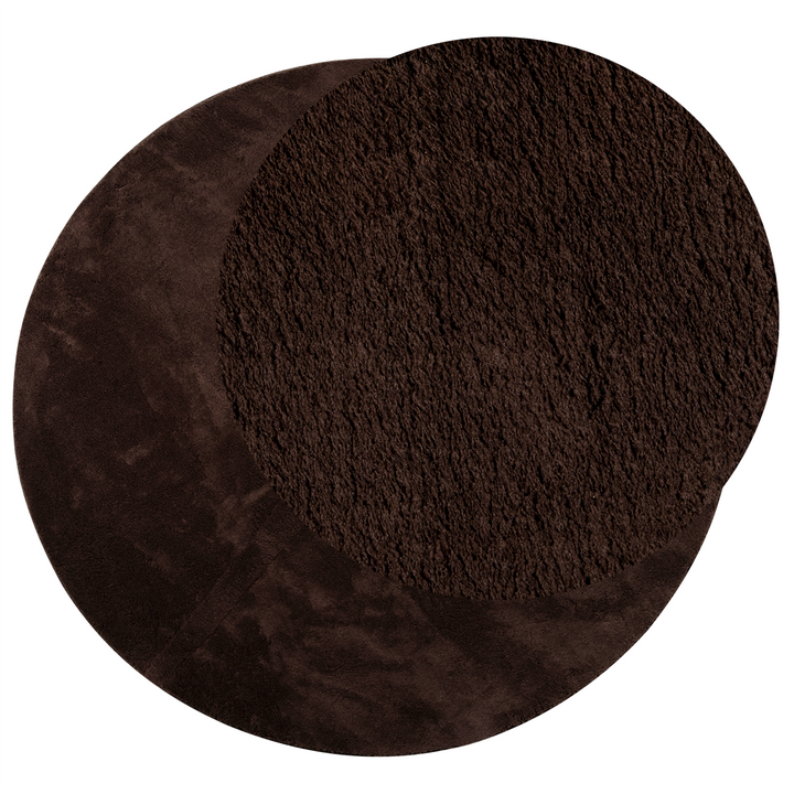 Medium luv blød og vaskbar tæppe HUARTE Brun Ø 120 CM Polyester