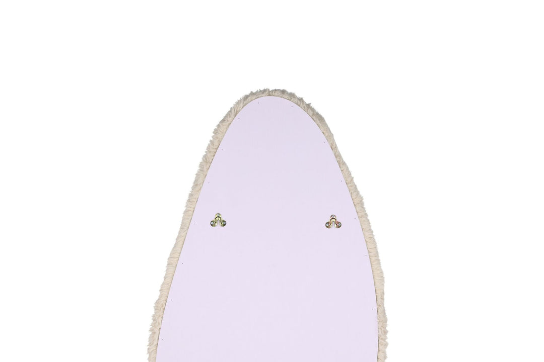 Venture Home Mirza Mirror - 193*67cm - Beige Fake Fur / Glass