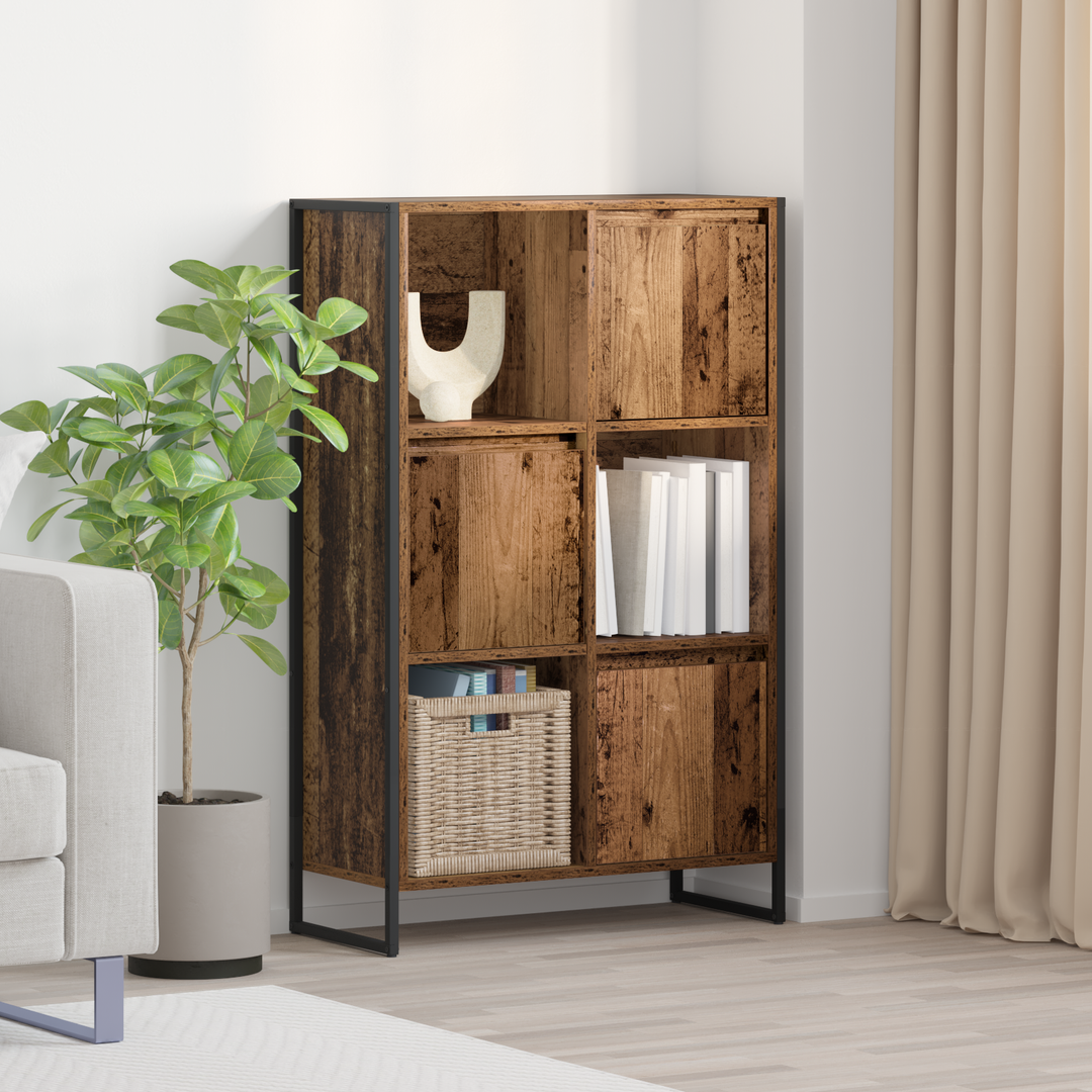 Bogskab Gammelt træ 68 x 30 x 108.5 cm Konstrueret træ