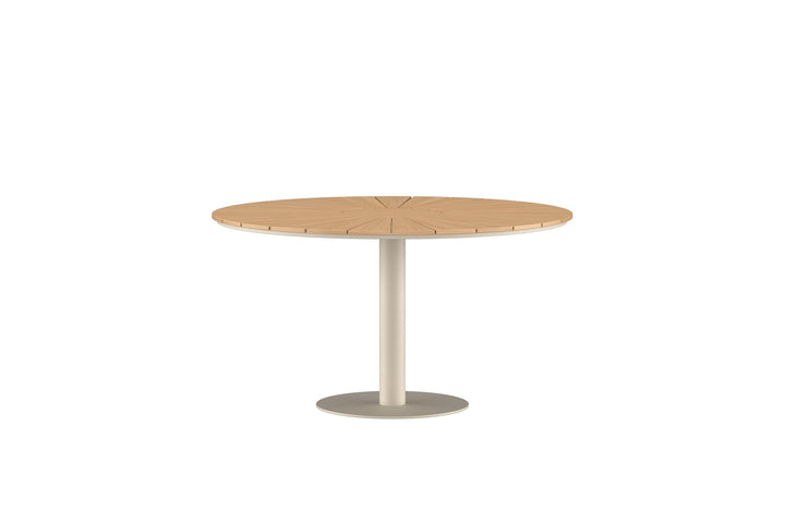Venture Home Croft Round Dining Table ø120 - Beige Alu/Teak