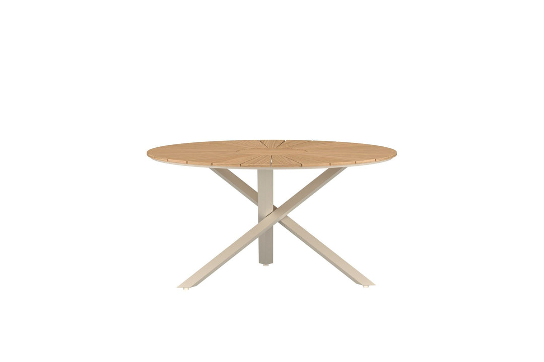 Venture Home Mexico Spisebord - ø140 - Beige Alu/Teak