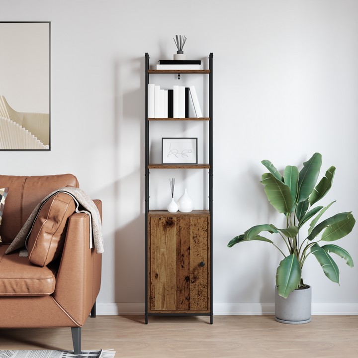 Bogskab Gammelt træ 40 x 24 x 161 cm Konstrueret træ