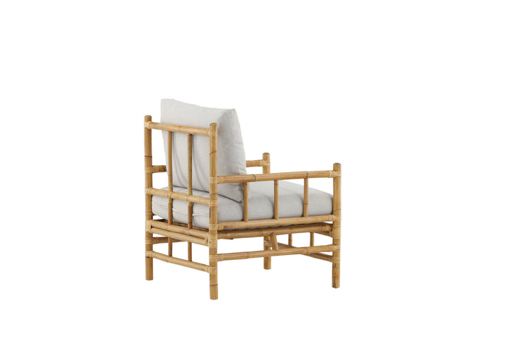 Venture Home Cane 1-seat sofa - Bamboo / Grey Cushion
