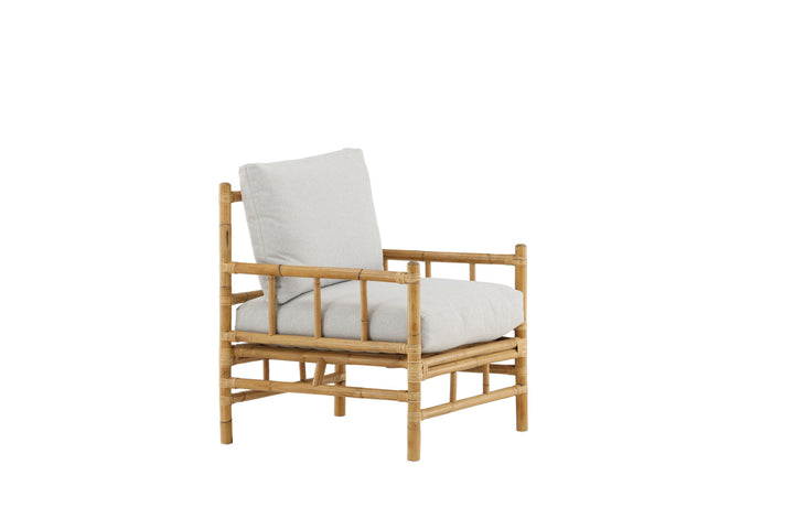 Venture Home Cane 1-seat sofa - Bamboo / Grey Cushion