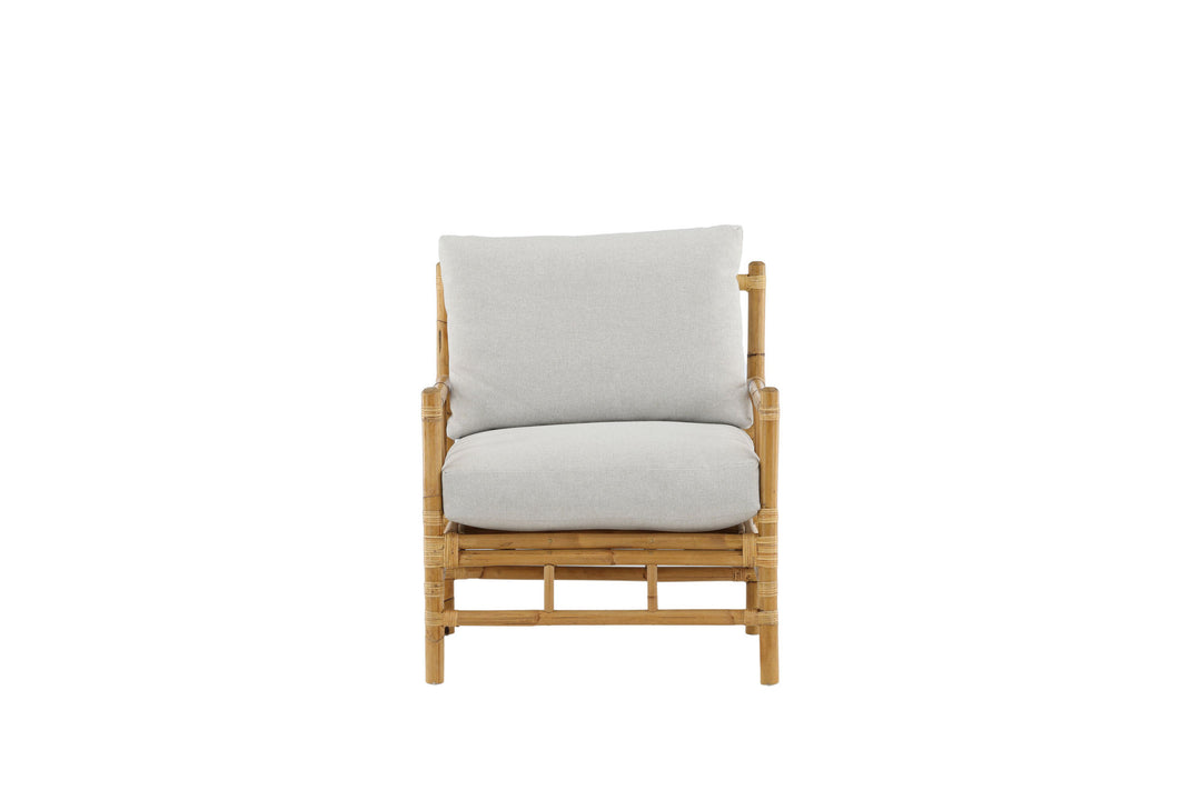 Venture Home Cane 1-seat sofa - Bamboo / Grey Cushion