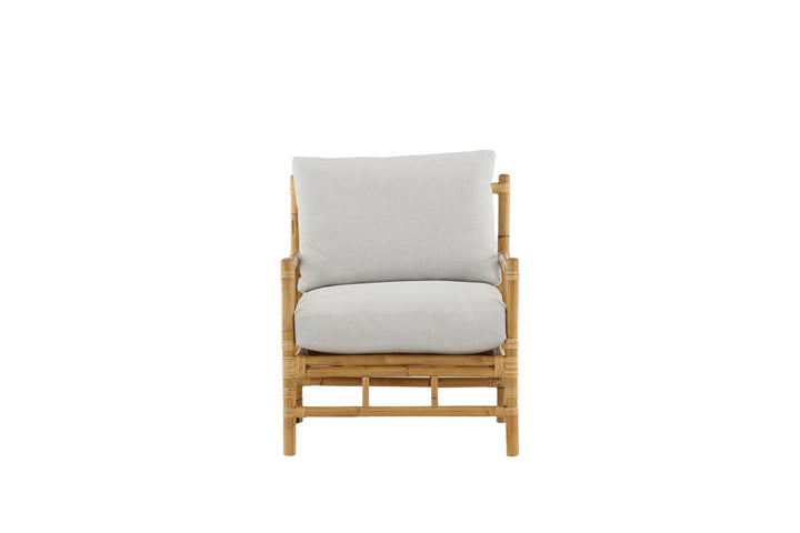 Venture Home Cane 1-seat sofa - Bamboo / Grey Cushion