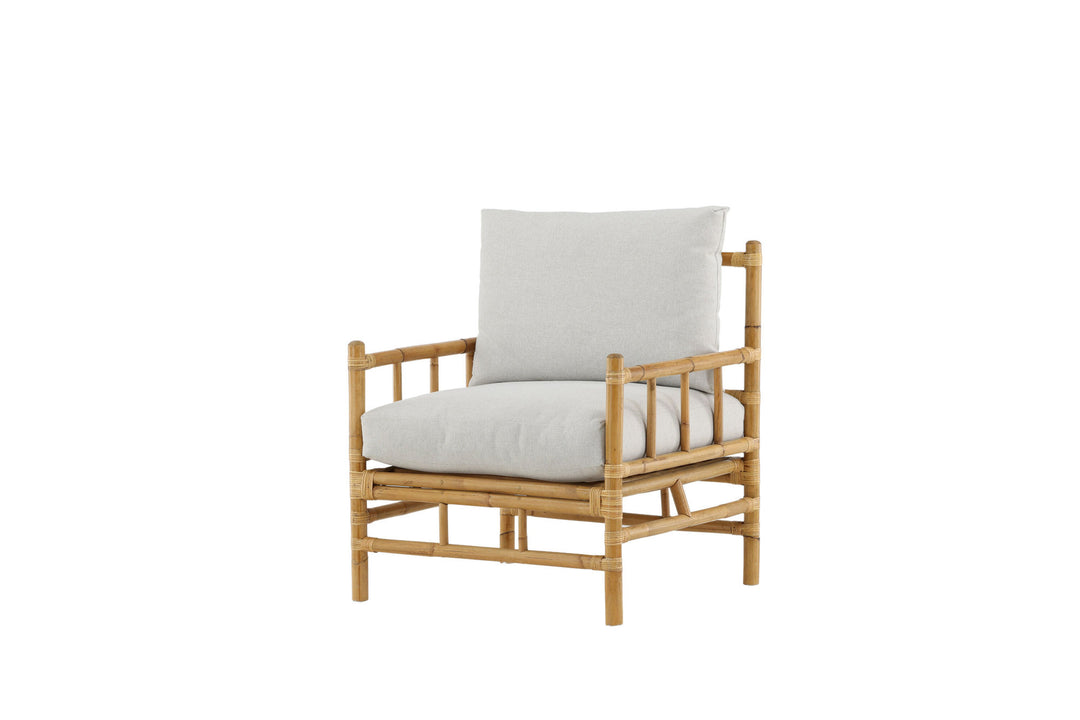 Venture Home Cane 1-seat sofa - Bamboo / Grey Cushion