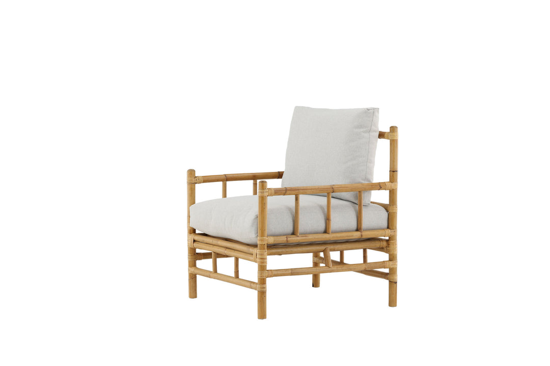 Venture Home Cane 1-seat sofa - Bamboo / Grey Cushion