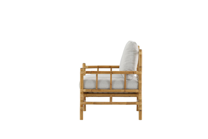 Venture Home Cane 1-seat sofa - Bamboo / Grey Cushion
