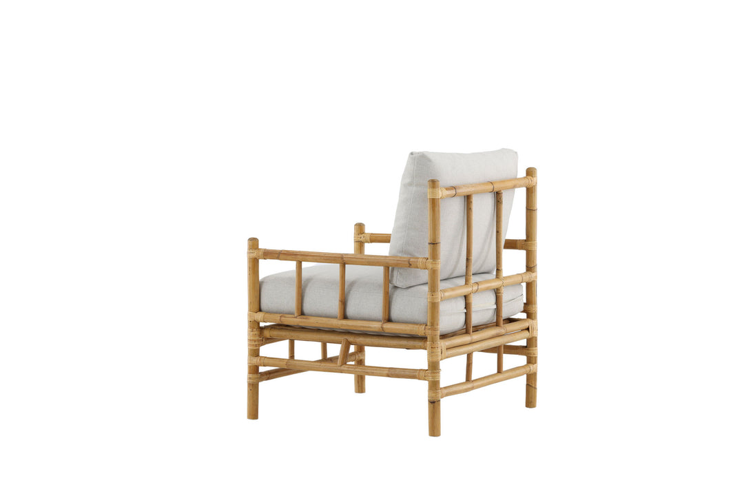 Venture Home Cane 1-seat sofa - Bamboo / Grey Cushion