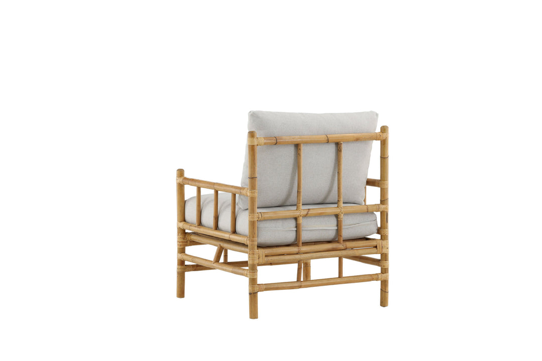 Venture Home Cane 1-seat sofa - Bamboo / Grey Cushion