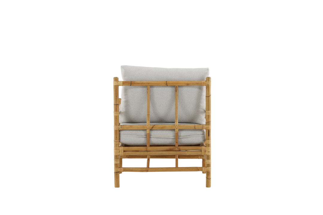 Venture Home Cane 1-seat sofa - Bamboo / Grey Cushion