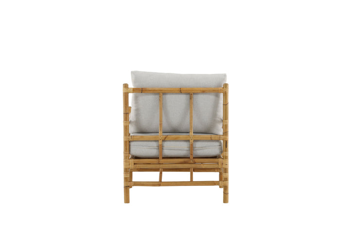 Venture Home Cane 1-seat sofa - Bamboo / Grey Cushion