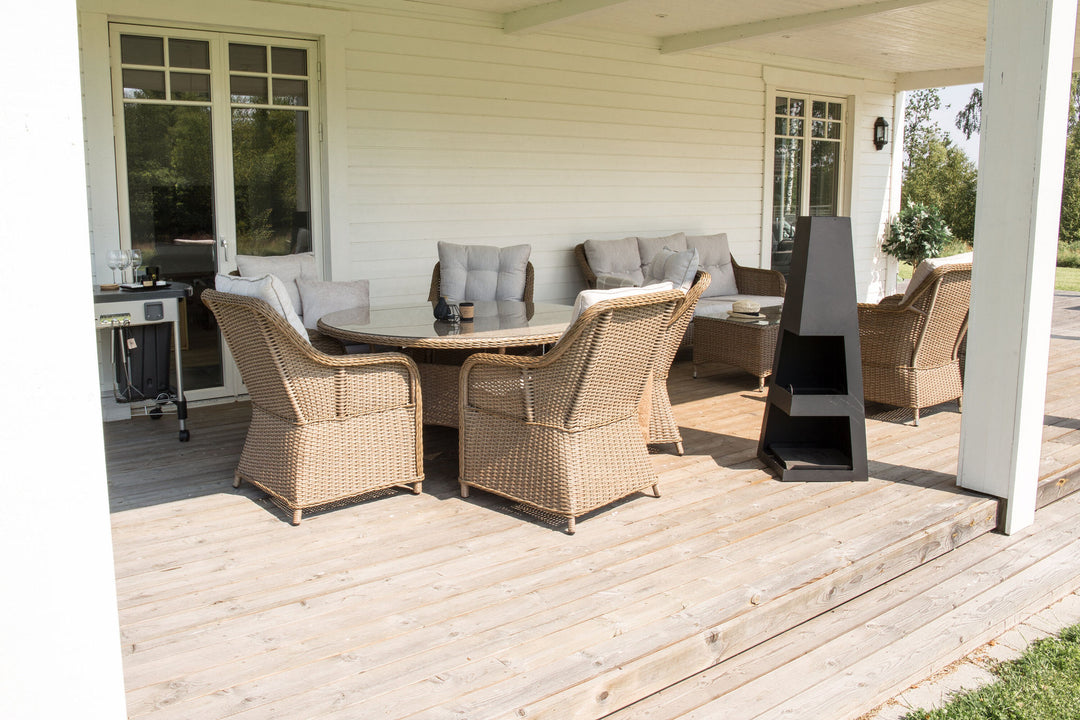 Venture Home Bastian Fire Basket - Black